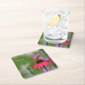 Garden Butterfly Wedding Rechteckiger Pappuntersetzer (Vor Ort)