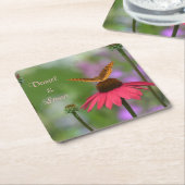 Garden Butterfly Wedding Rechteckiger Pappuntersetzer (angewinkelt)