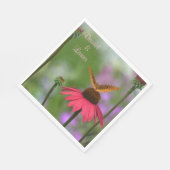 Garden Butterfly Wedding Serviette (Ecke)