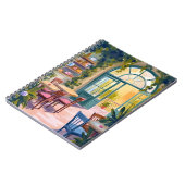 Garden Cafe | Botanical Watercolor Painting Notizblock (Linke Seite)
