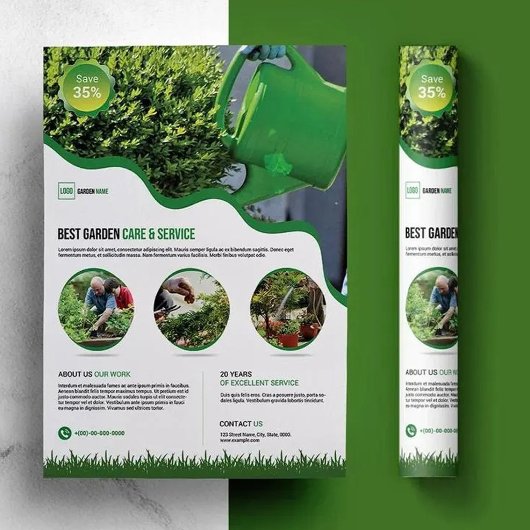 Garden Care Service Flyer Template
