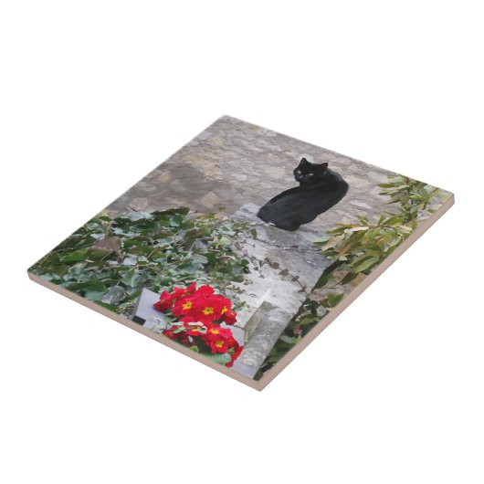 Garden Cat Fliese (Seite)