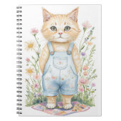 Garden Cat Notebook oder Journal Notizblock (Vorderseite)