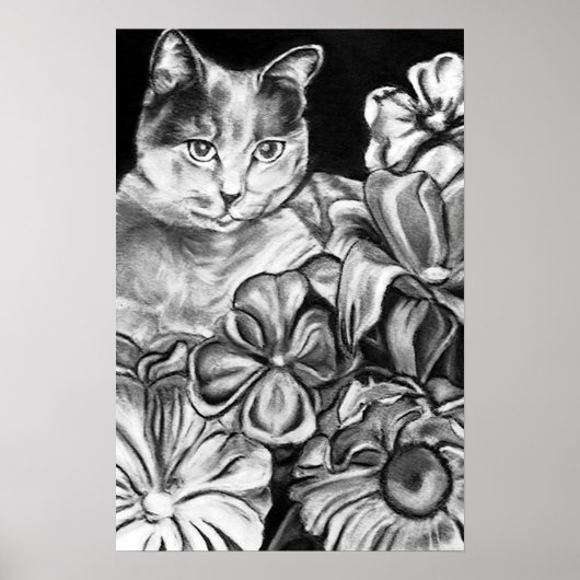 Garden Cat Poster (Vorne)