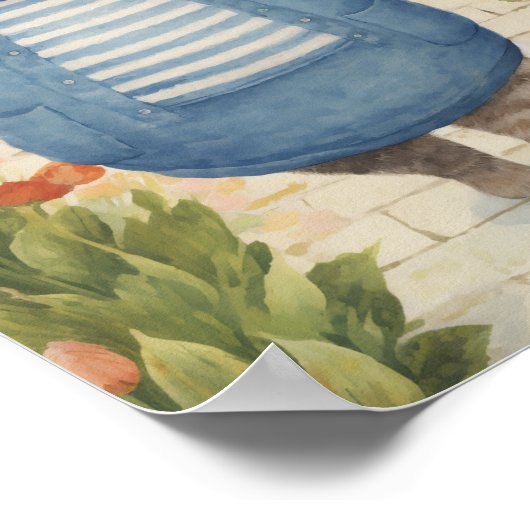 Garden Cat Poster (Ecke)