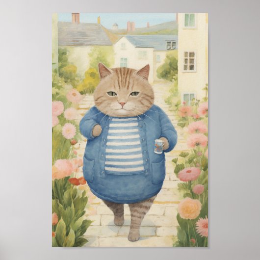 Garden Cat Poster (Vorne)