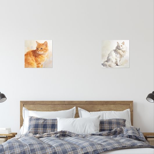 Garden Cat Print Set (Schlafzimmer)
