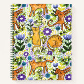 Garden Cats Sketchpad Notebook Notizblock (Vorderseite)