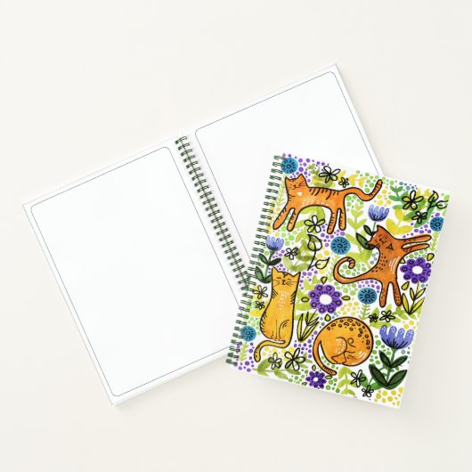 Garden Cats Sketchpad Notebook Notizblock (Innenseite)
