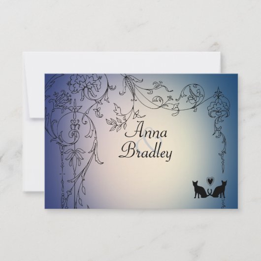 Garden Cats UAWG mit Umschlägen RSVP Karte (Vorderseite)