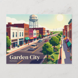 Garden City, Kansas Kansas Postkarte