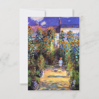 Garden Claude Monet Sommer Sonnenblumen Blume Dankeskarte