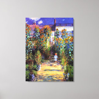 Garden Claude Monet Sommer Sonnenblumen Blume Leinwanddruck