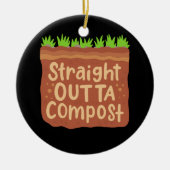 Garden Compost Geschenk Keramik Ornament (Vorne)