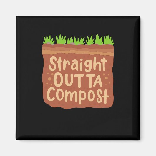 Garden Compost Geschenk Magnet (Vorne)