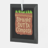 Garden Compost Geschenk Ornament Aus Glas (Vorderseite links)