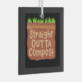 Garden Compost Geschenk Ornament Aus Glas (Vorderseite Rechts)