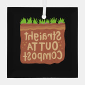 Garden Compost Geschenk Ornament Aus Glas (Rückseite)