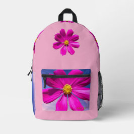 Garden Cosmos, the everyday or school backpack.  Bedruckter Rucksack