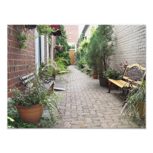 Garden Courtyard Fotodruck (Vorne)