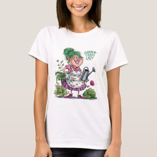 GARDEN-CRAZY LADY T-Shirt (Vorderseite)