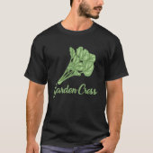 Garden Cress Apparel essbare Kräuter Lover Pullove T-Shirt (Vorderseite)