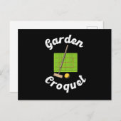 Garden Croquet Sport Croquet Player Gift Postkarte (Vorne/Hinten)