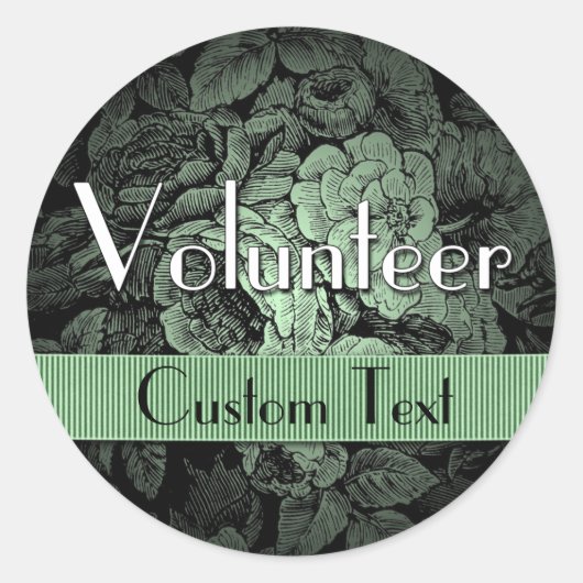 Garden Custom Volunteer Stickers (Vorderseite)
