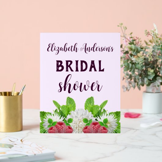 Garden Dahlia Brautparty Acrylschild (Hochzeit)