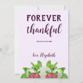 Garden Dahlia Brautparty Dankeskarte (Vorderseite)