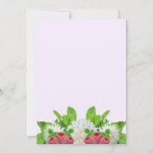 Garden Dahlia Brautparty Einladung (Rückseite)