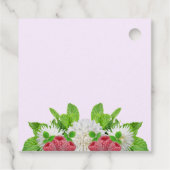 Garden Dahlia Brautparty Geschenkanhänger (Rückseite)