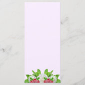 Garden Dahlia Brautparty Menükarte (Rückseite)