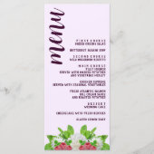 Garden Dahlia Brautparty Menükarte (Vorderseite)