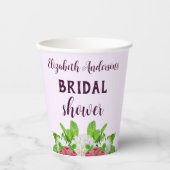 Garden Dahlia Brautparty Pappbecher (Vorderseite)