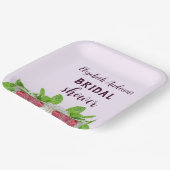 Garden Dahlia Brautparty Pappteller (Gewinkelt)