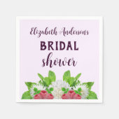 Garden Dahlia Brautparty Serviette (Vorderseite)