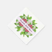 Garden Dahlia Brautparty Serviette (Ecke)