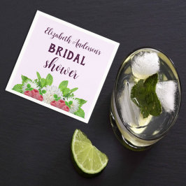 Garden Dahlia Brautparty Serviette