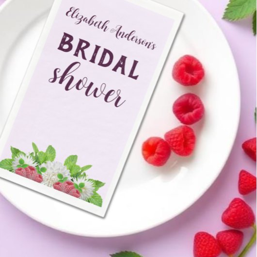 Garden Dahlia Brautparty Serviette