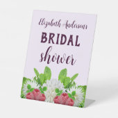 Garden Dahlia Brautparty Sockelschild (Vorderseite)