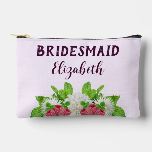 Garden Dahlia Brautparty Zubehörtasche (Vorderseite)