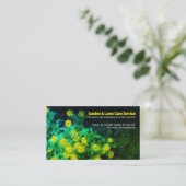 Garden Daisy Landschaft Gartenpflege Visitenkarte (Stehend Vorderseite)