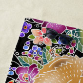 GARDEN DANCE als Handtuchhalter mit schwarzem Hint Strandtuch (Beispiel)