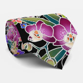 GARDEN DANCE Chow - Designer-Krawatte von Sandra Krawatte (Gerollt)