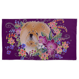 GARDEN DANCE CHOW - KING pillowcase Aubergine Kissenbezug