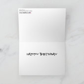 "Garden Dance" Gemälde auf einem Dankeskarte (Innenseite)