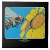 "Garden Dance" Gemälde auf einem Fliese (Vorderseite)