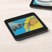 "Garden Dance" Gemälde auf einem Getränkeuntersetzer (Linke Seite)