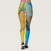 "Garden Dance" Gemälde auf einem Leggings (Rückseite)